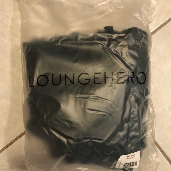 Loungehero super soft Joggers Men's army green Size Large NWT great gift - Picture 2 of 10